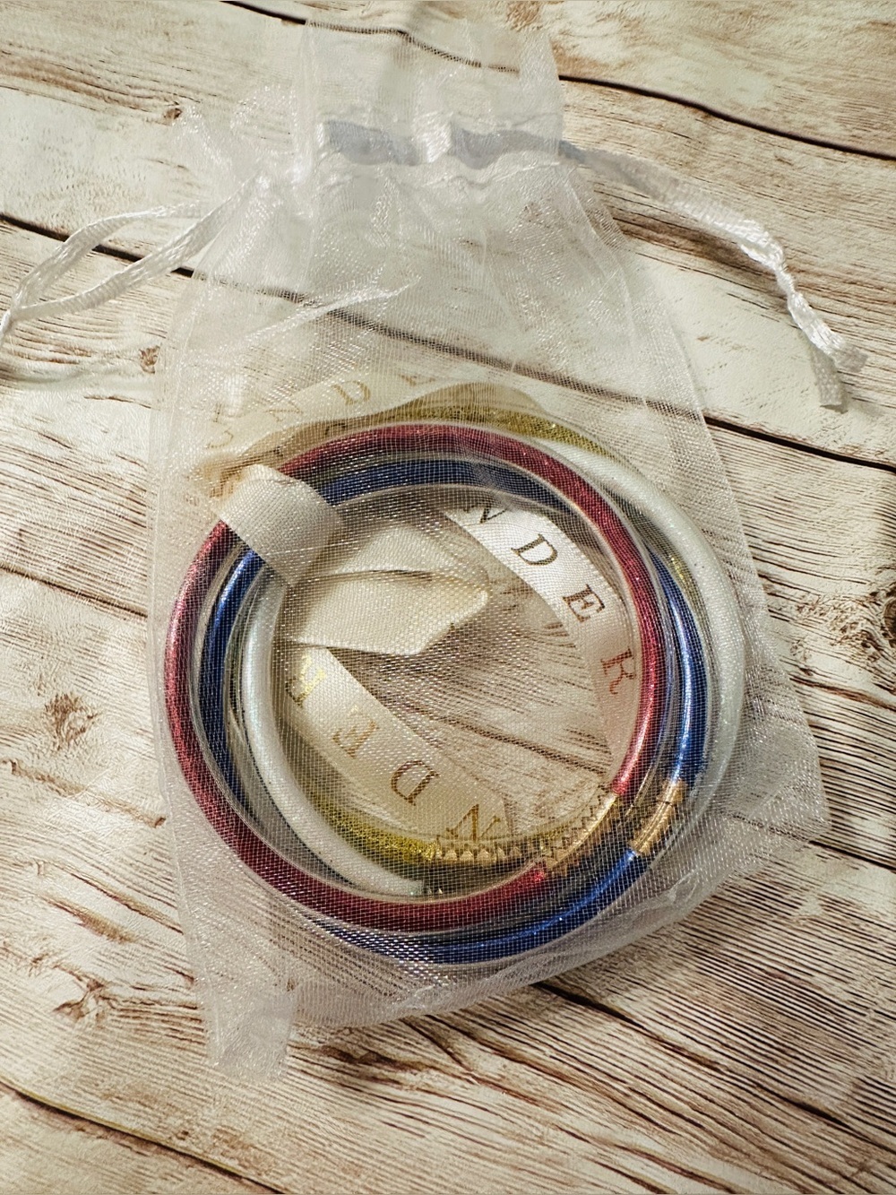 Bangle Bracelet Set~Multicolor Metallic*Red,White, Blue & Gold*NWT’s